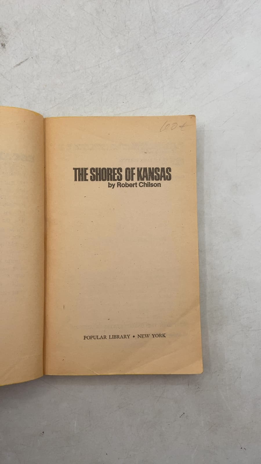 The Shores of Kansas by Robert Chilson - title page