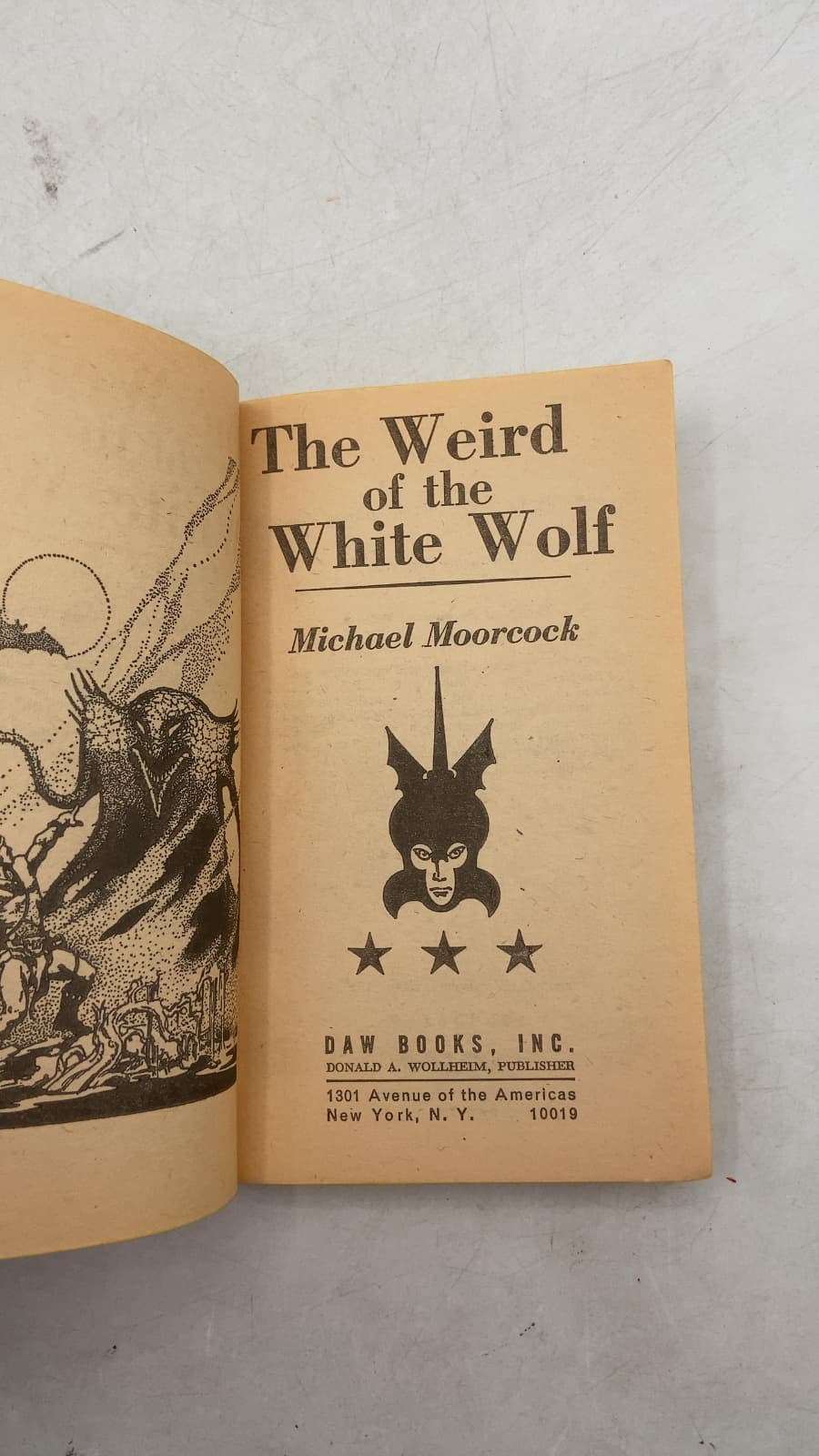 The Weird of the White Wolf by Michael Moorcock - title page