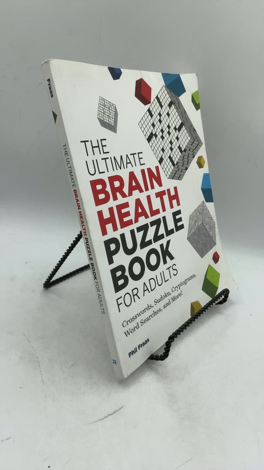 The Ultimate Brain Health Puzzle Book for Adults by Phil Fraas - front cover