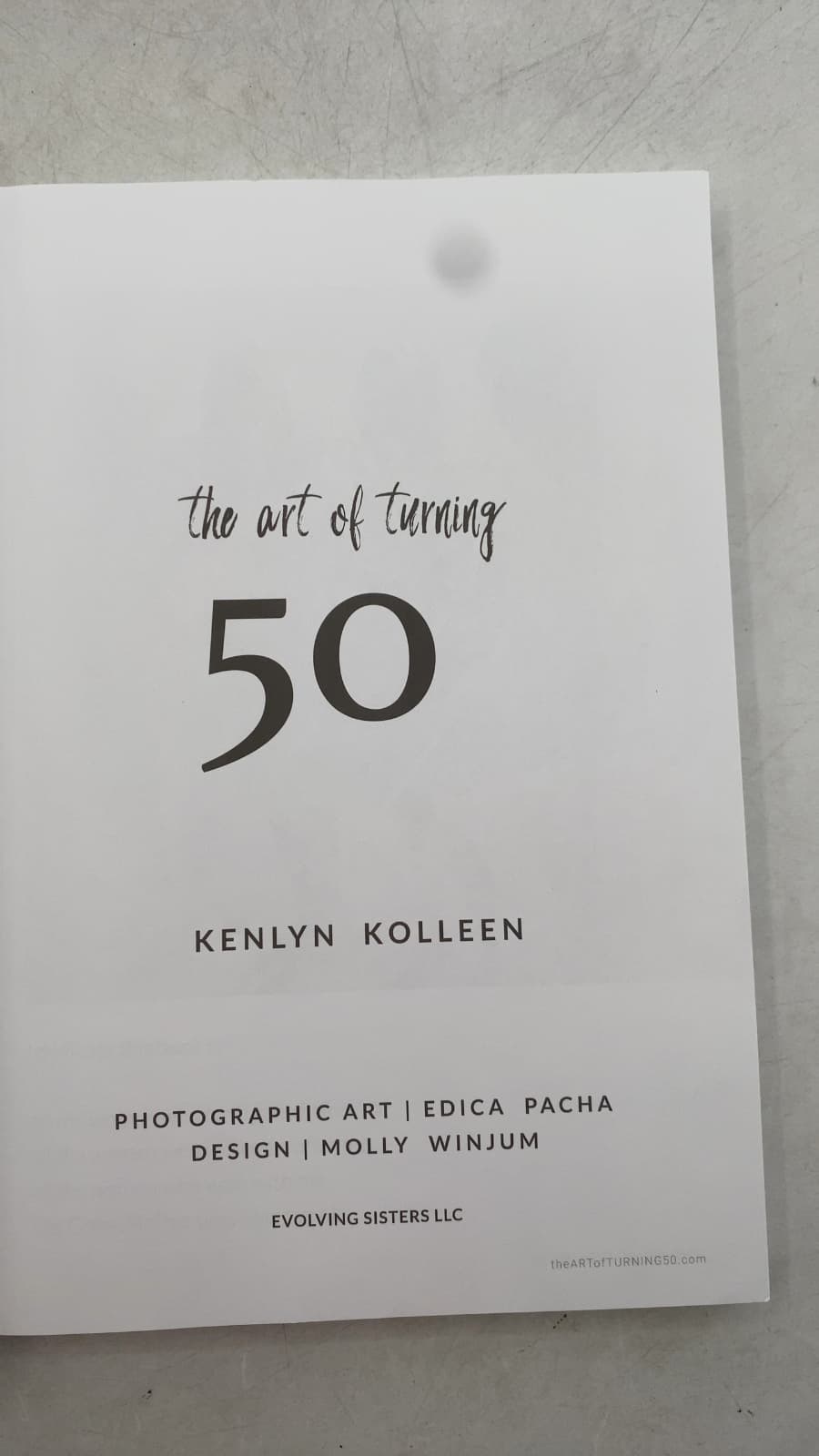 the art of turning 50 by Kenlyn Kolleen - title page
