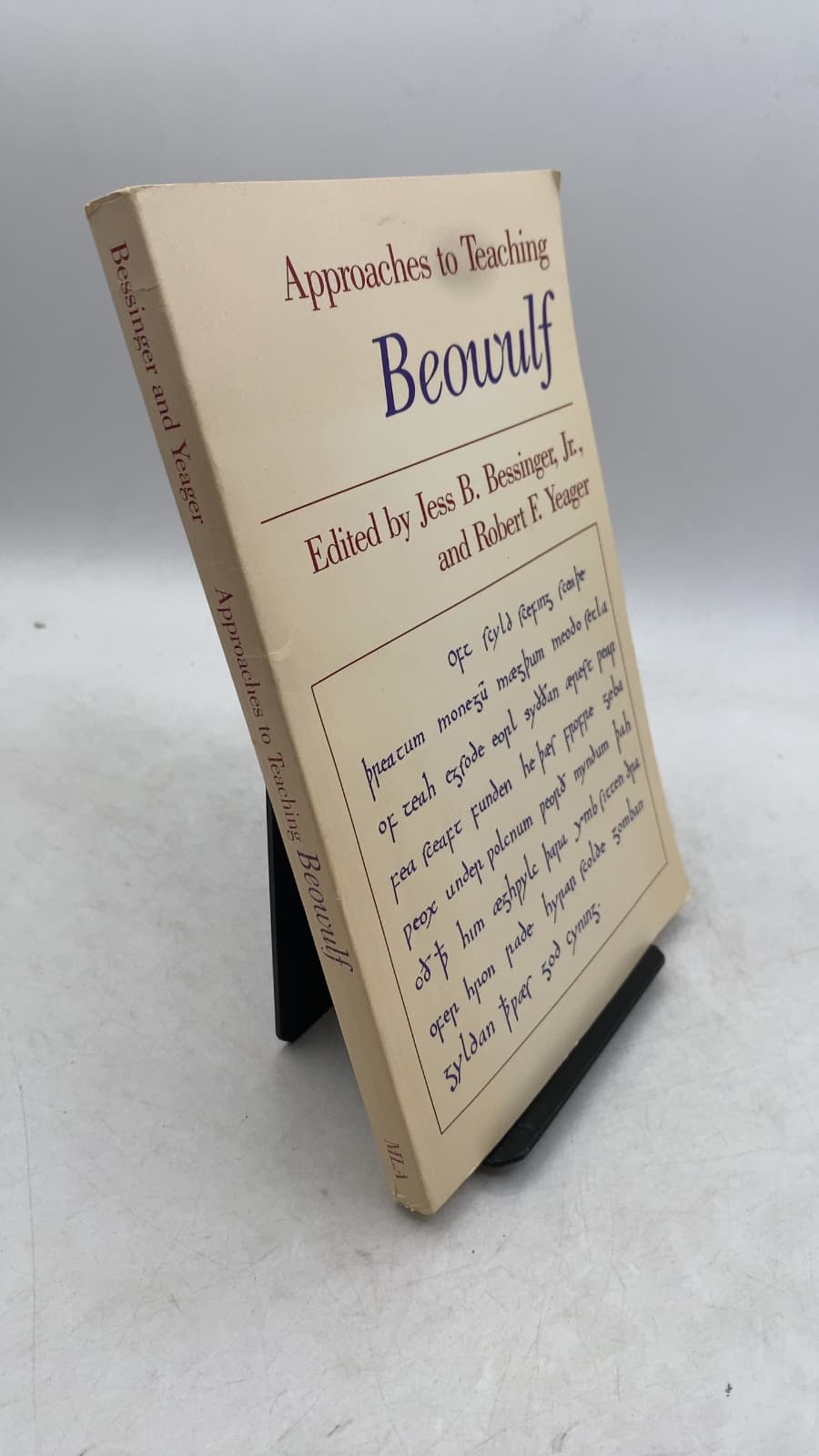 Approaches to Teaching Beowulf by Jess B. Bessinger, Jr. and Robert F. Yeager - front cover