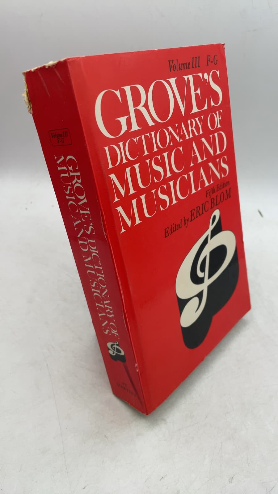 Grove's Dictionary of Music and Musicians, Fifth Edition, Volume III: F-G by Eric Blom (Editor) - front cover