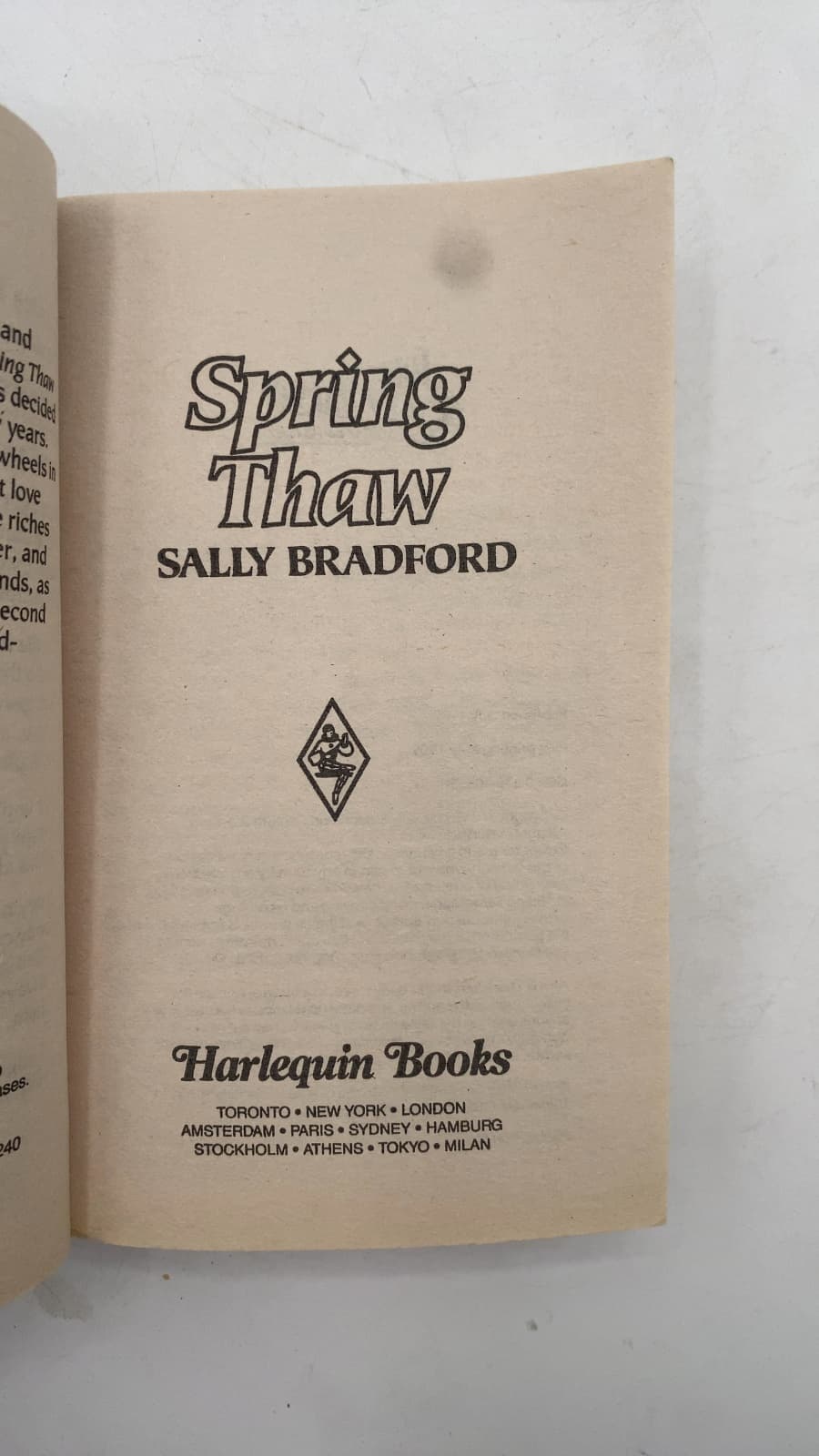 Spring Thaw by Sally Bradford - title page