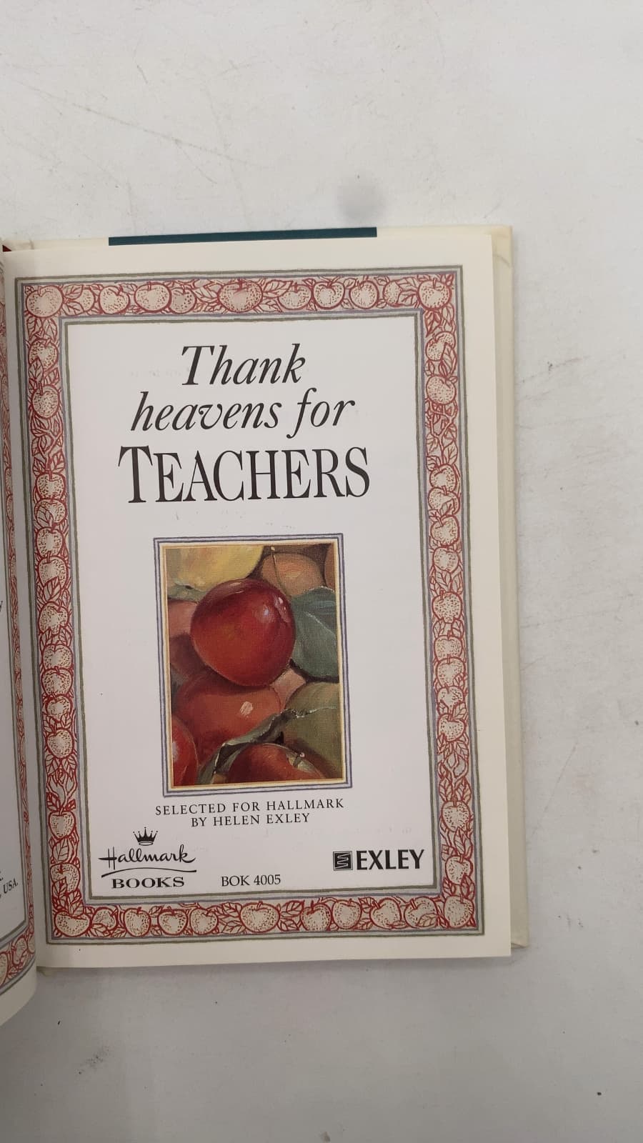 Thank heavens for TEACHERS by Helen Exley - title page