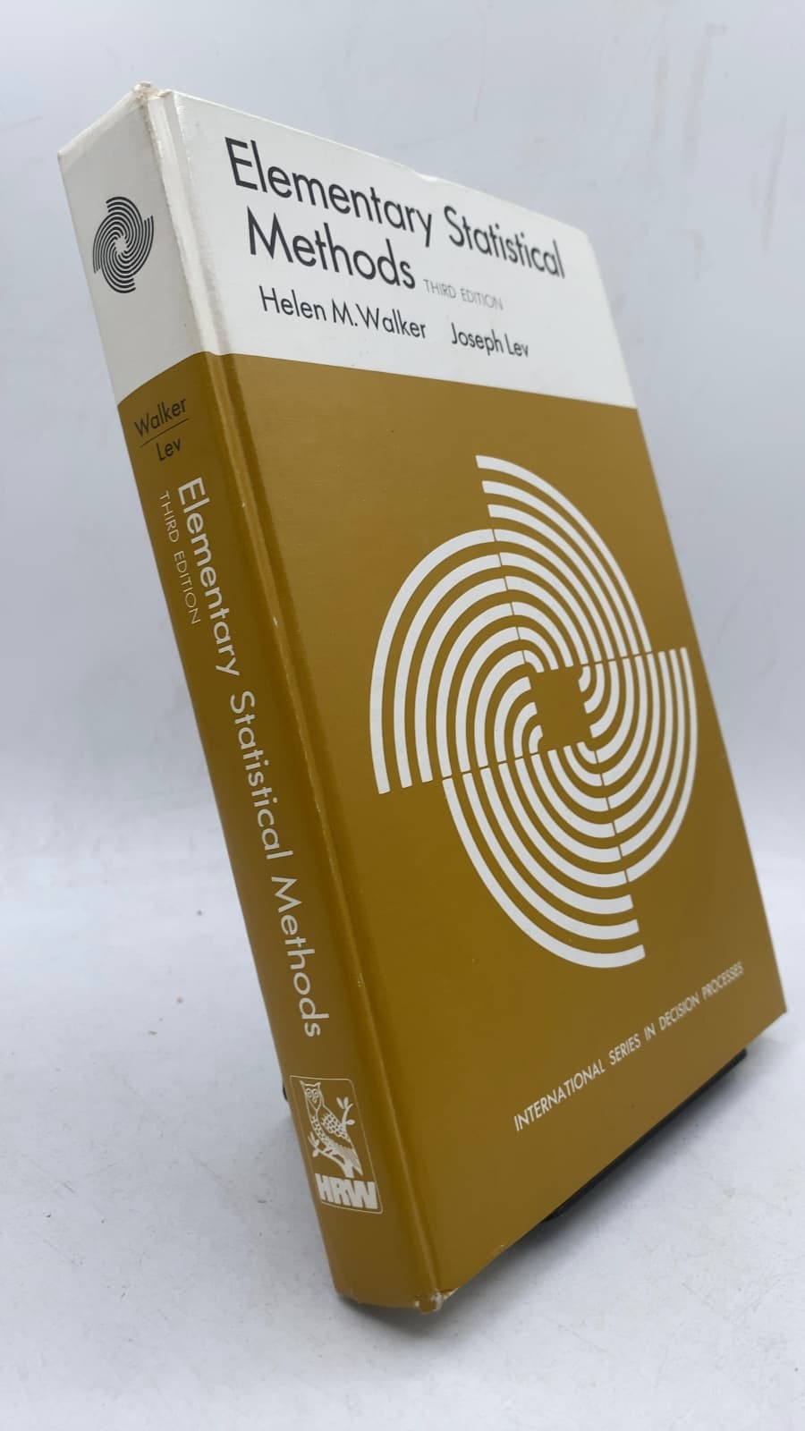 Elementary Statistical Methods by Helen M. Walker, Joseph Lev - front cover