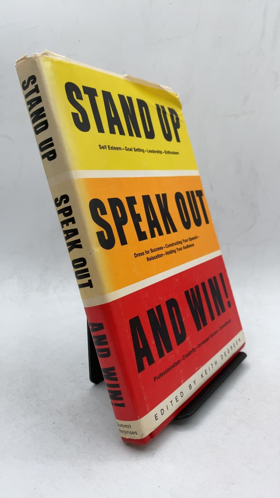 Stand Up Speak Out And Win! by Keith DeGreen - front cover