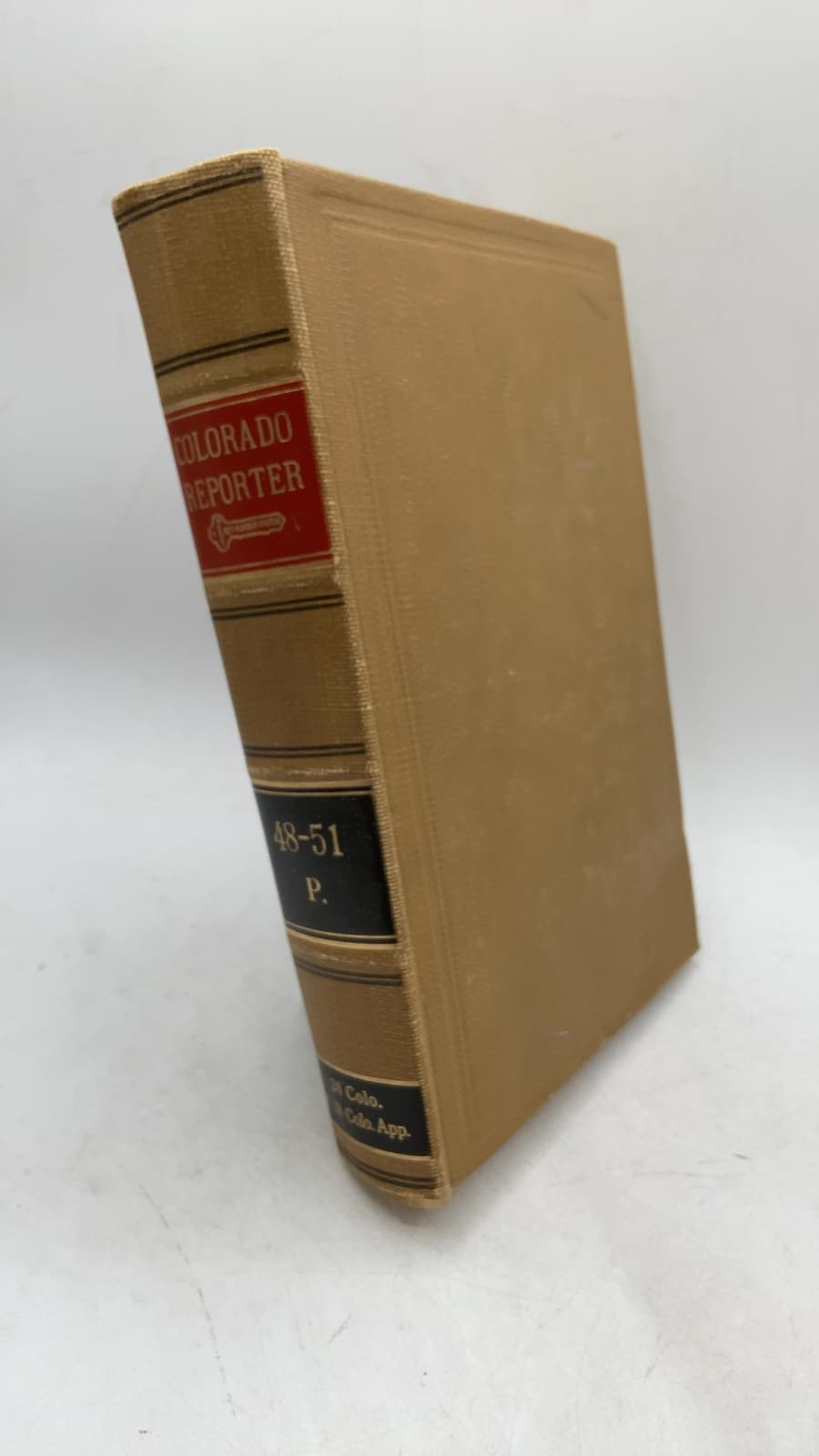 Colorado Reporter: Covering Cases Reported in Pacific Reporter 48 P.-51 P. - front cover