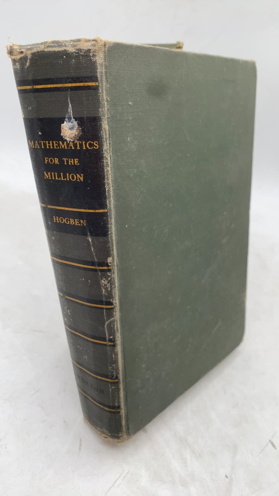 Mathematics For The Million by Lancelot Hogben - front cover