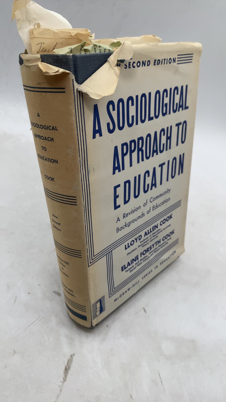 A Sociological Approach to Education: A Revision of Community Backgrounds of Education by Lloyd Allen Cook and Elaine Forsyth Cook - front cover
