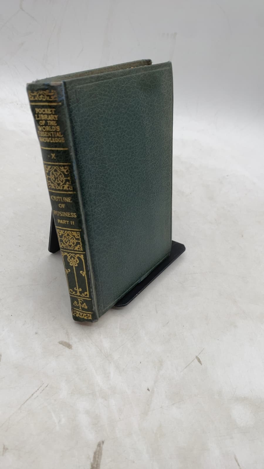 Pocket Library of the World's Essential Knowledge Volume X Outline of Business Part II by George Rowland Collins, M.A., M.B.A. - front cover