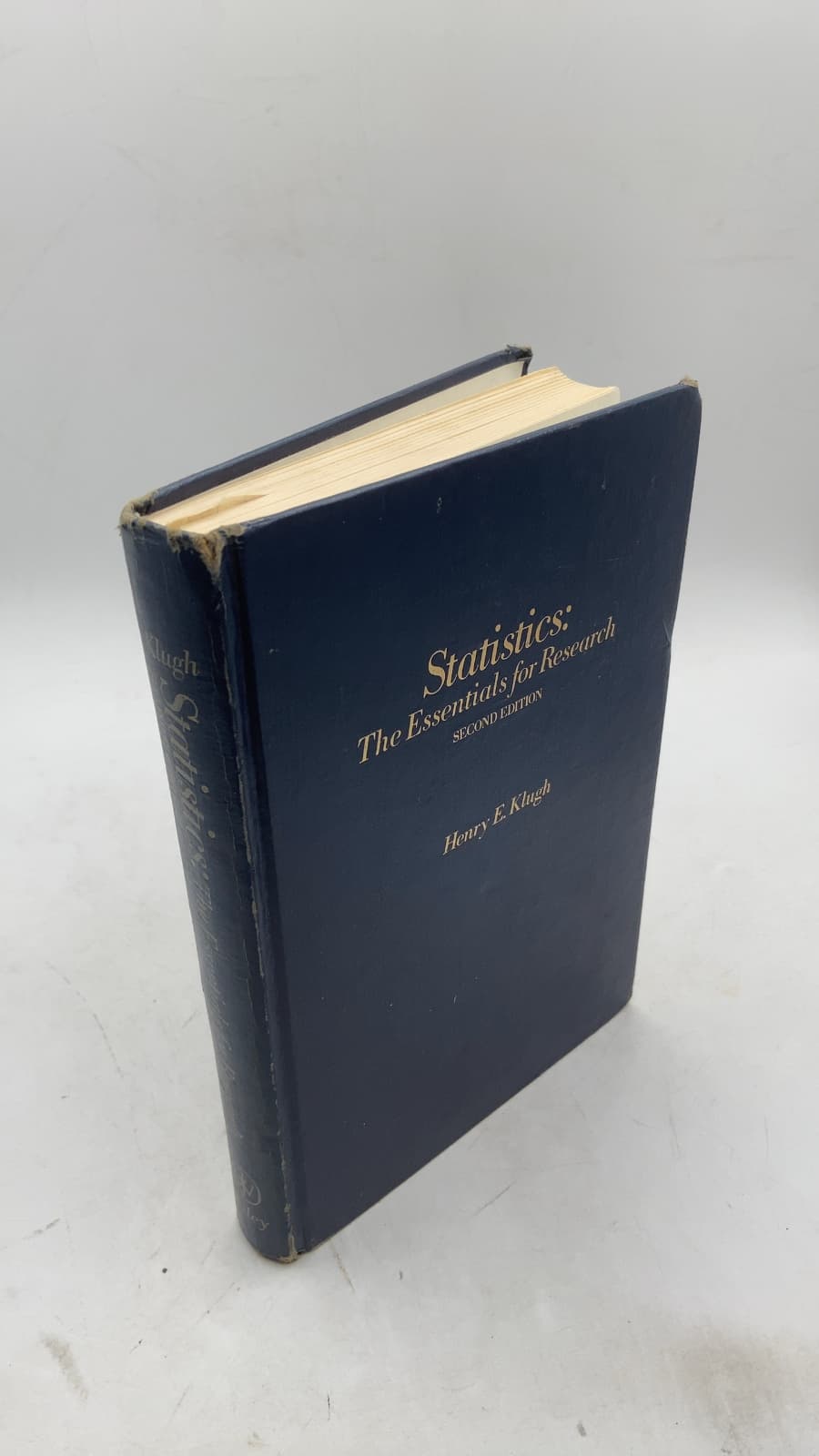 Statistics: The Essentials for Research by Henry E. Klugh - front cover