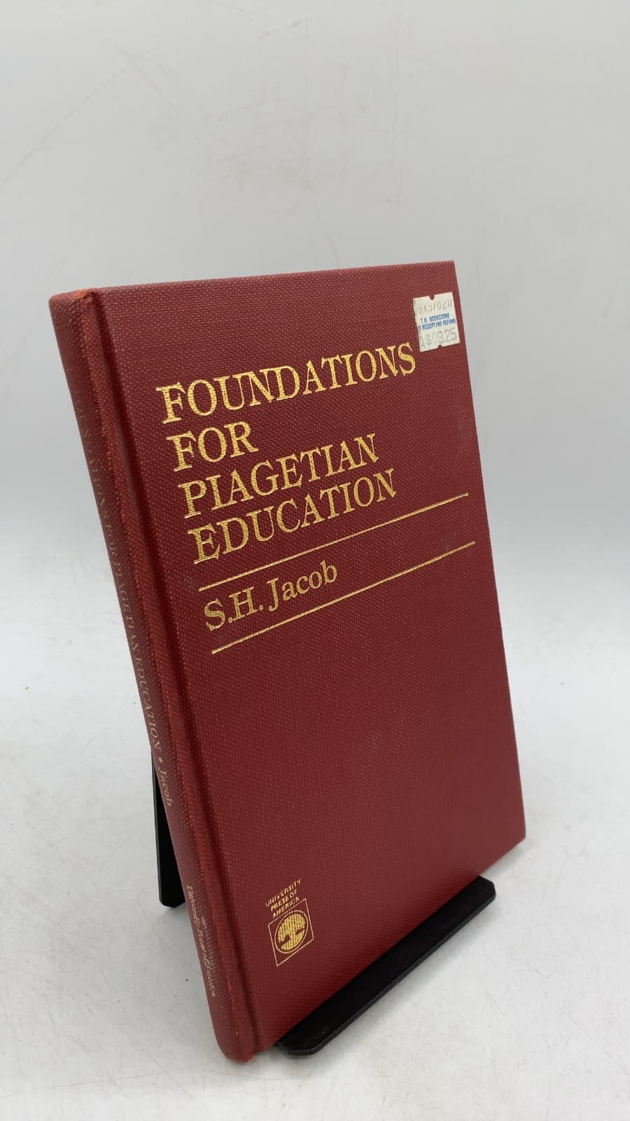 Foundations for Piagetian Education by S.H. Jacob - front cover
