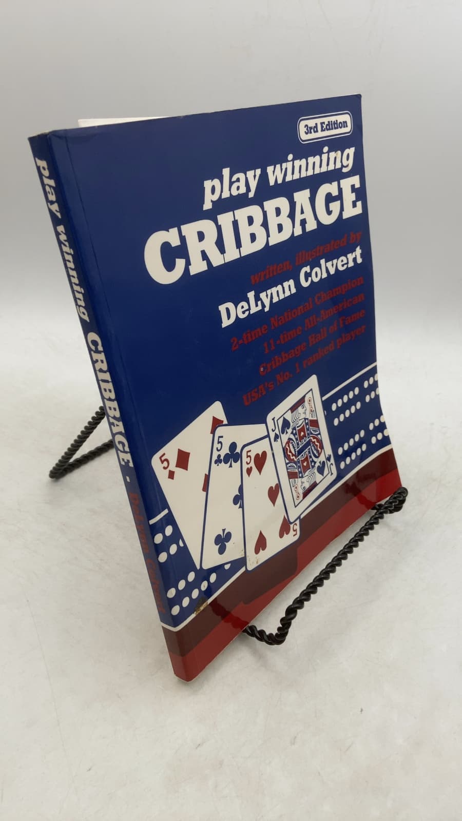 play winning CRIBBAGE by DeLynn C. Colvert - front cover