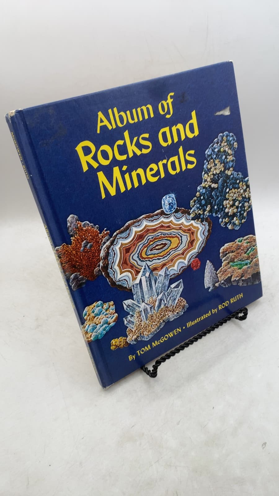 Album of Rocks and Minerals by Tom McGowen - front cover