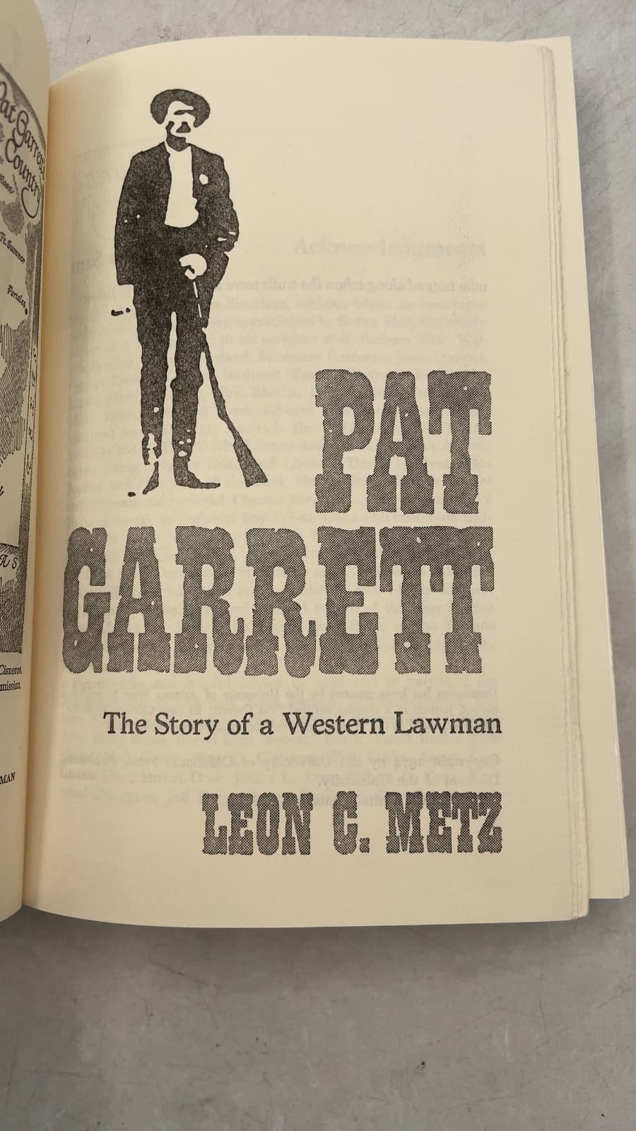 Pat Garrett: The Story of a Western Lawman by Leon C. Metz - title page