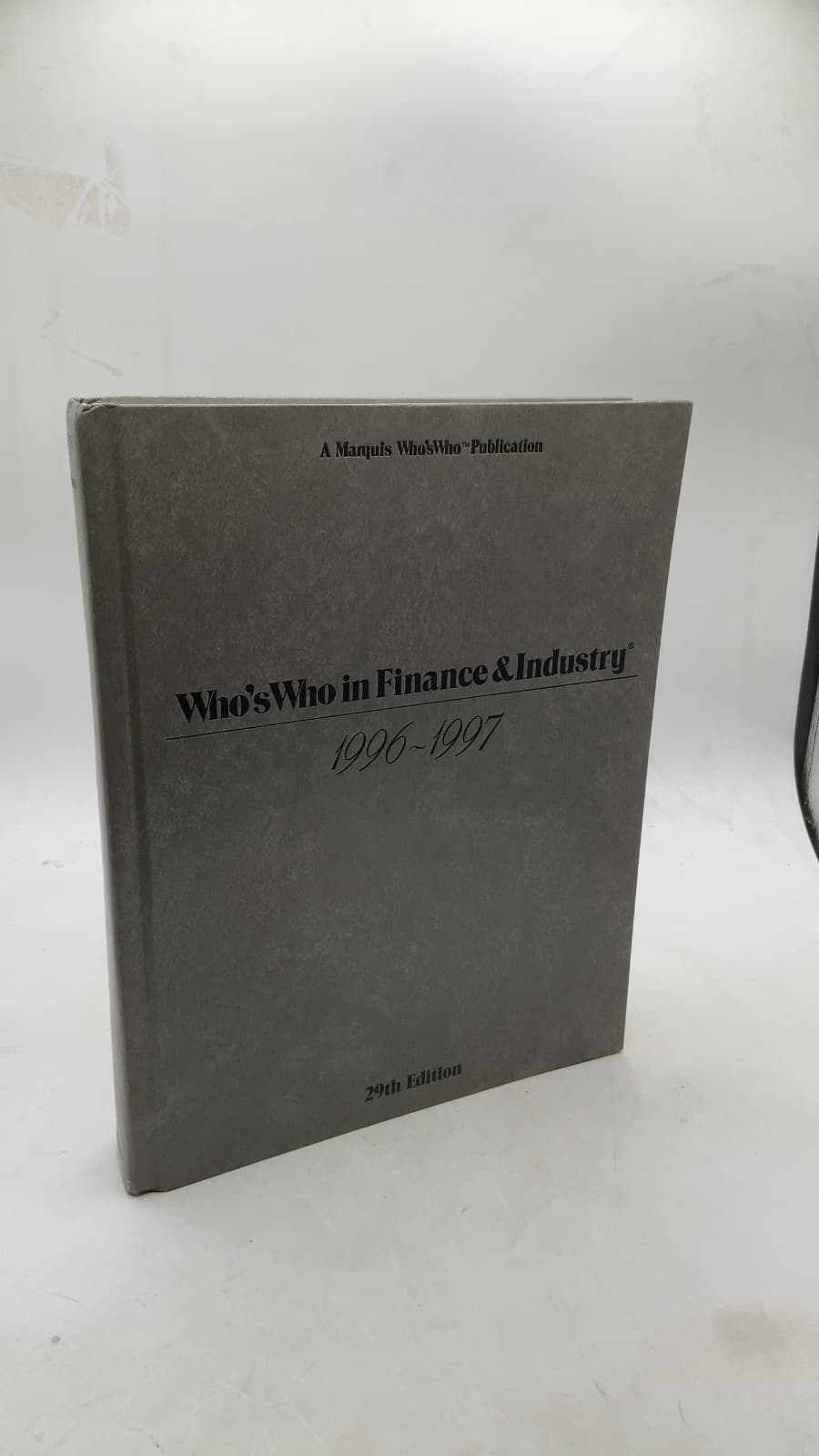 Who's Who in Finance & Industry 1996-1997 - front cover