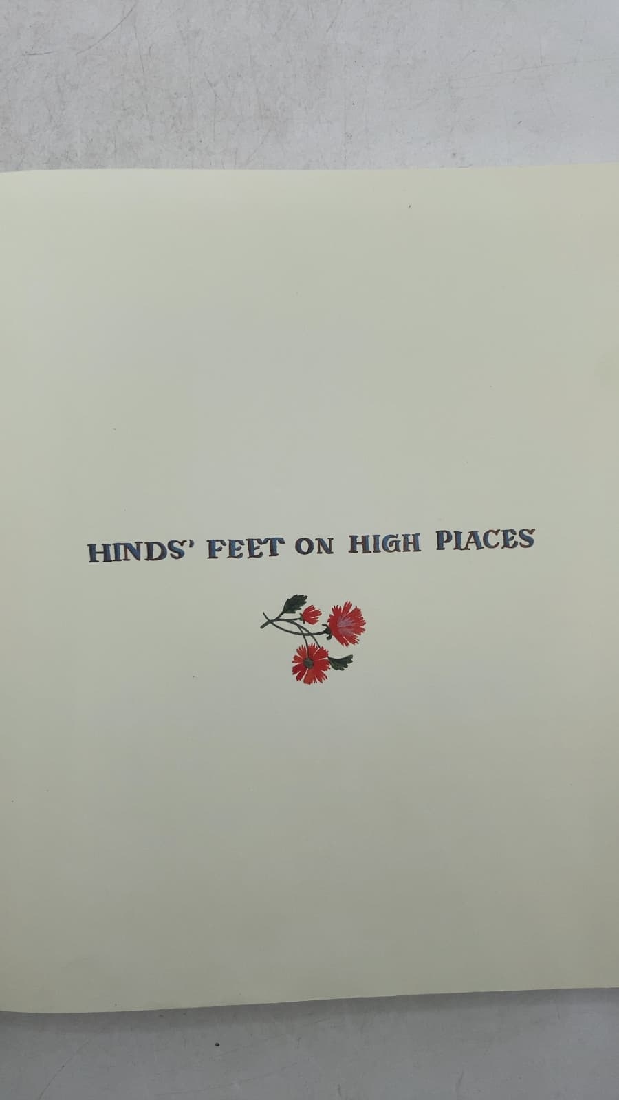 Hinds' Feet on High Places: An Engaging Visual Journey by Hannah Hurnard - title page