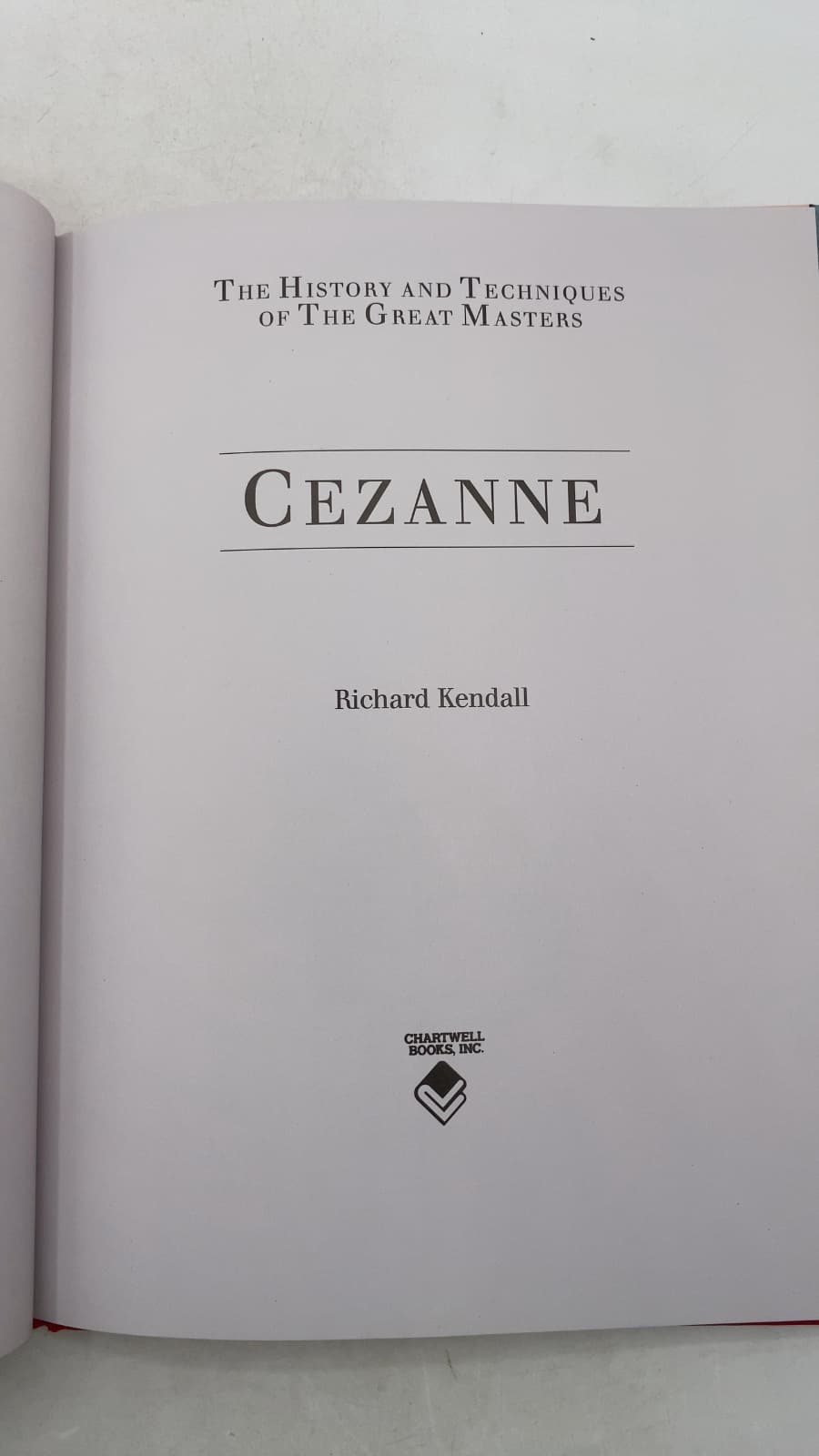 Cézanne by Richard Kendall - title page
