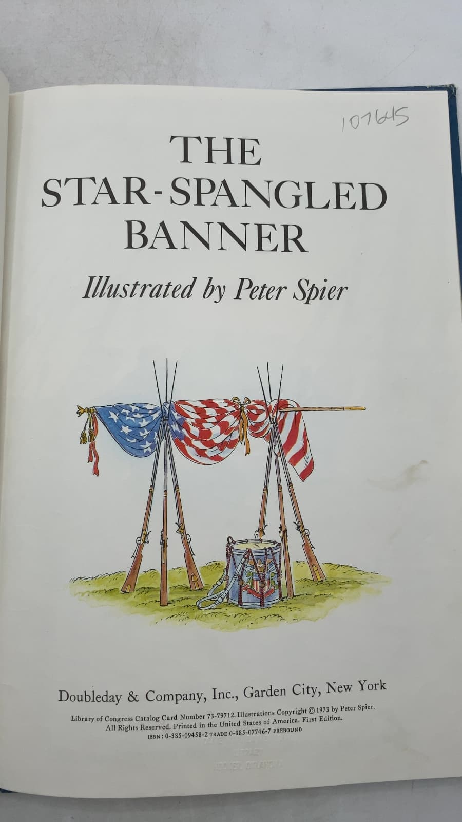 The Star-Spangled Banner by Peter Spier - title page