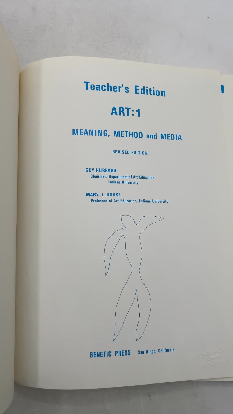 Art: Meaning, Method and Media Teacher's Edition by Guy Hubbard and Mary J. Rouse - title page