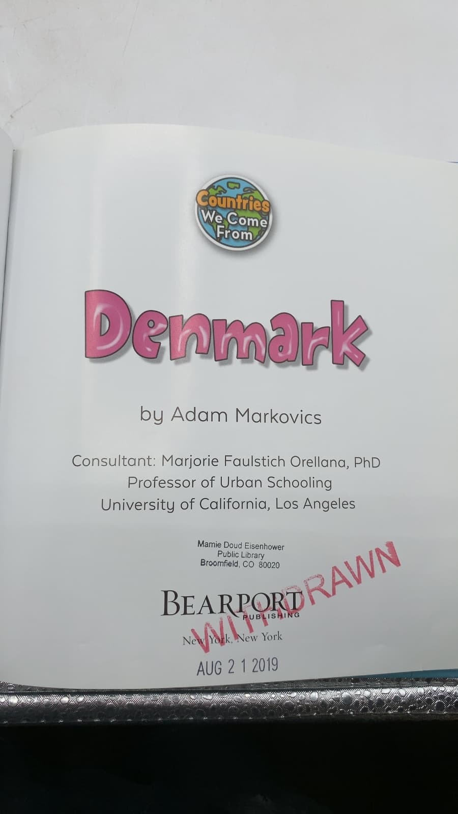 Denmark by Adam Markovics - title page