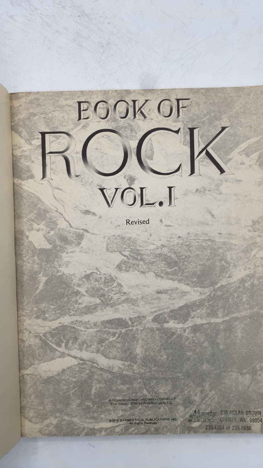 Book of Rock Vol. I Revised - title page