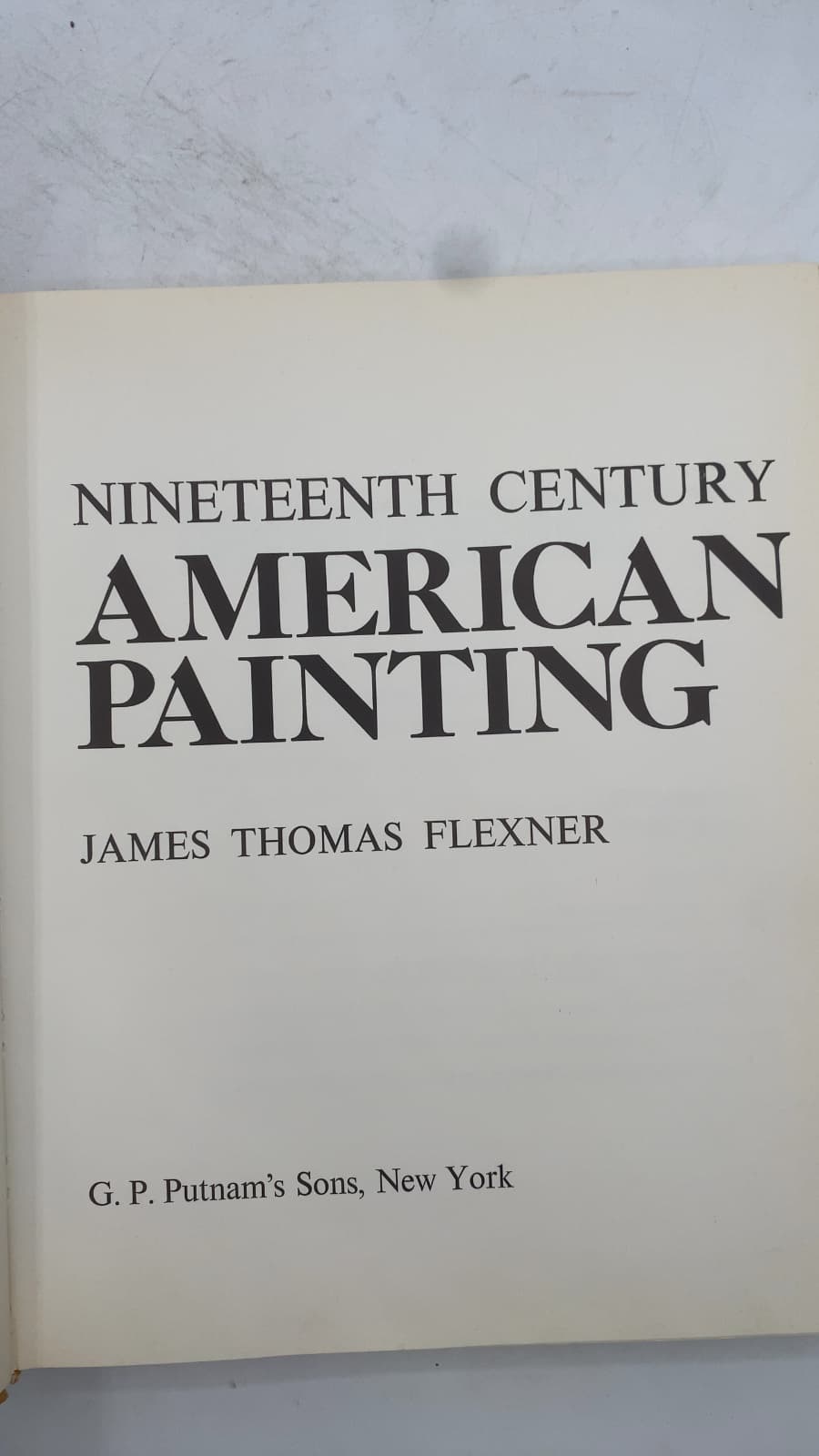 Nineteenth Century American Painting by James Thomas Flexner - title page