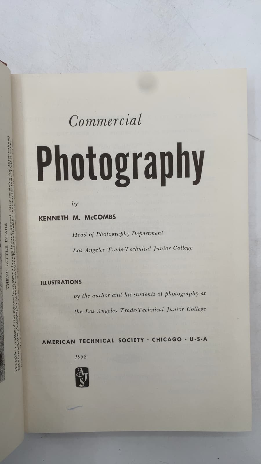 Commercial Photography by Kenneth M. McCombs - title page