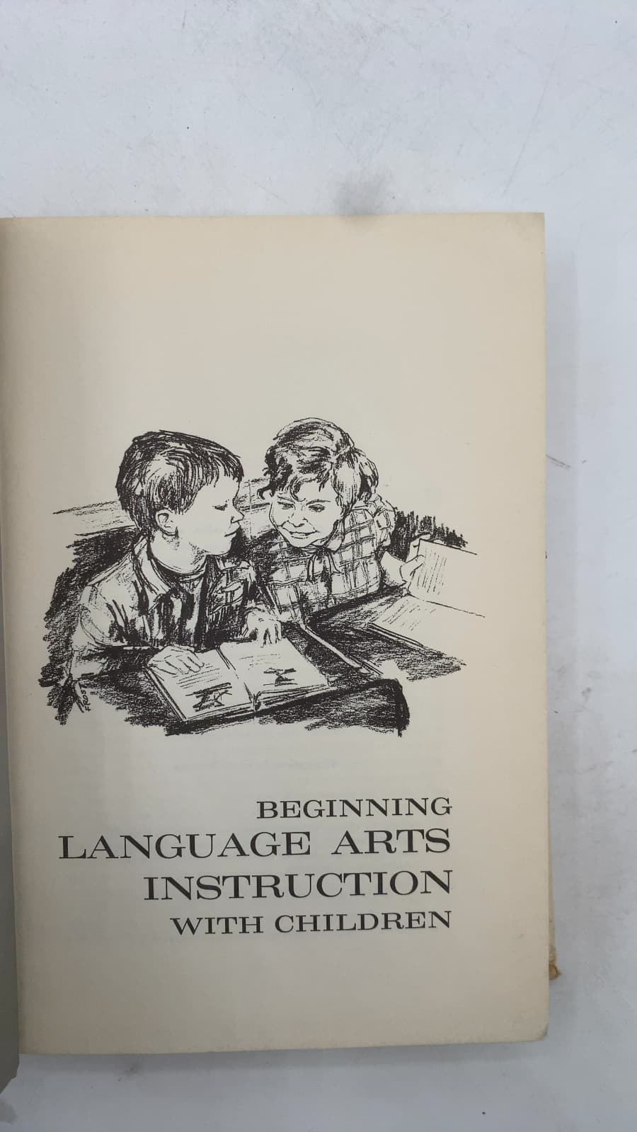 Beginning Language Arts Instruction with Children by Shane, Reddin, Gillespie - title page