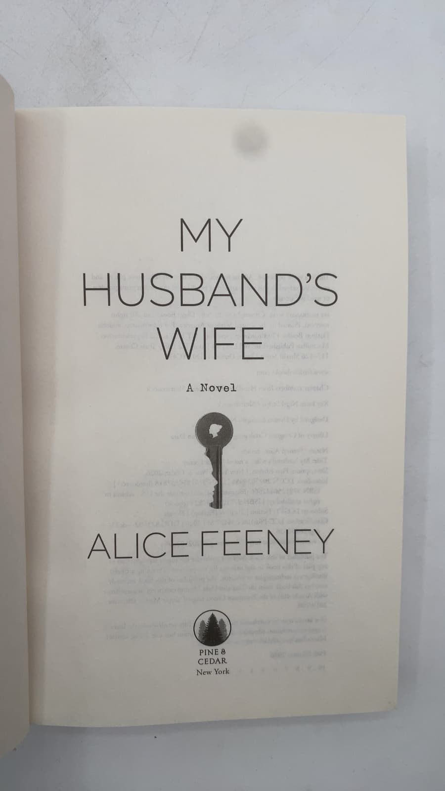 MY Husband's Wife by Alice Feeney - title page