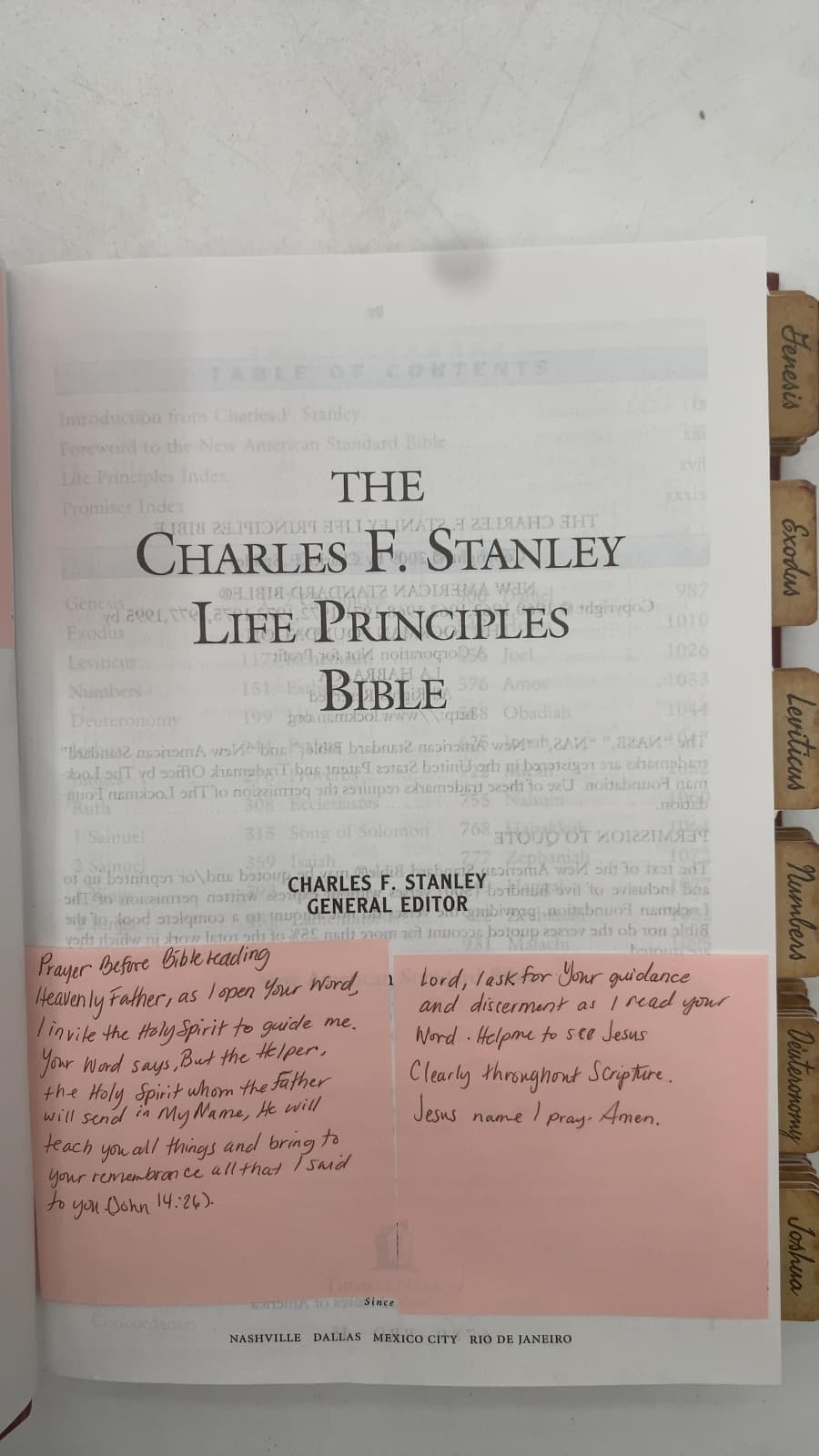 The Charles F. Stanley Life Principles Bible by Charles F. Stanley - title page