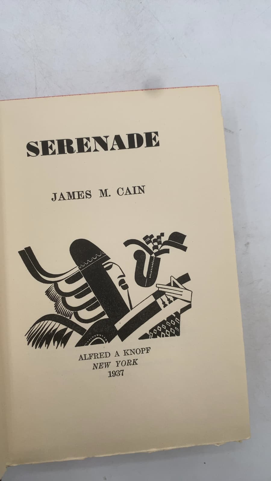 Serenade by James M. Cain - title page
