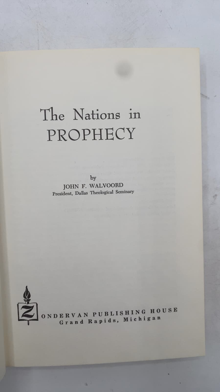 The Nations in Prophecy by John F. Walvoord - title page