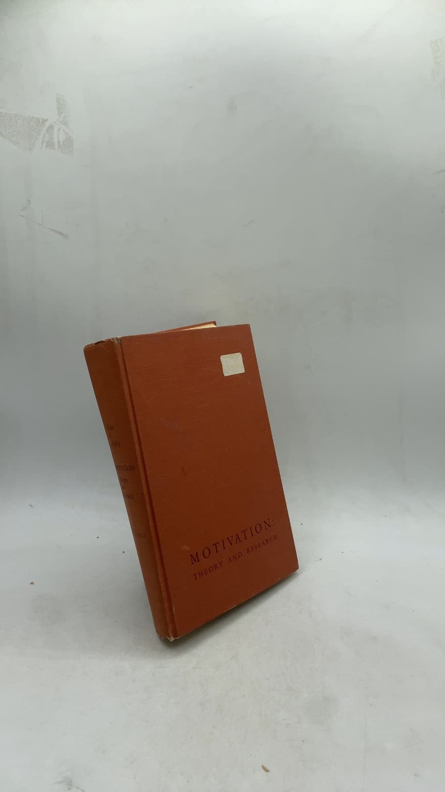 Motivation: Theory and Research by C. N. Cofer and M. H. Appley - front cover