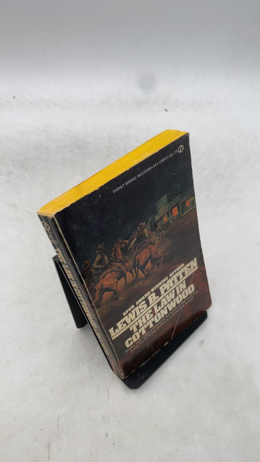 The Law in Cottonwood by Lewis B. Patten - front cover