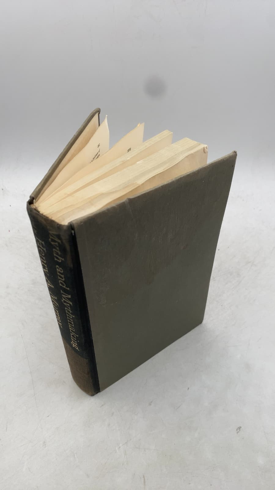 Myth and Mythmaking by Henry A. Murray - front cover