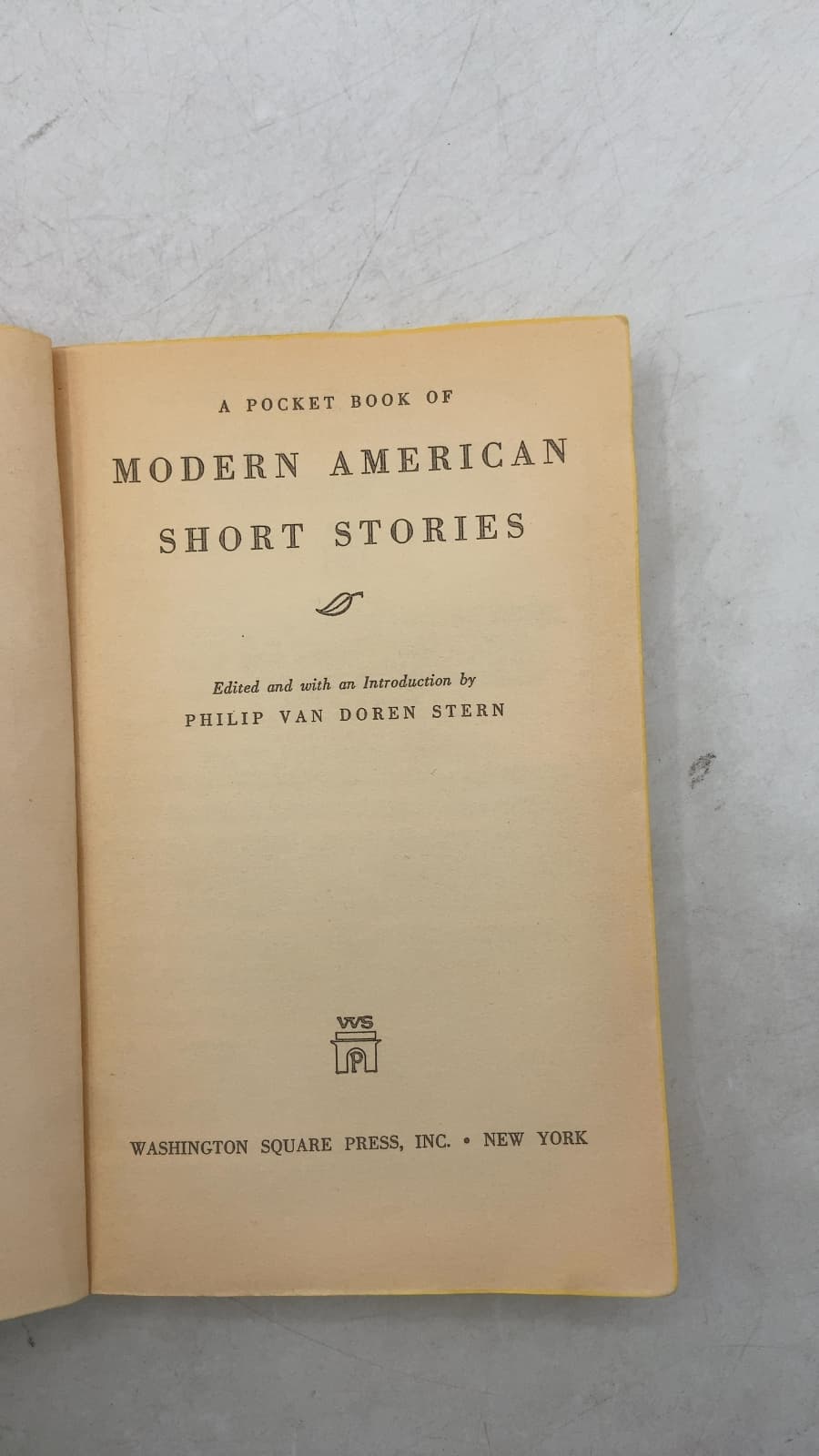 Modern American Short Stories by Philip Van Doren Stern (Editor) - title page