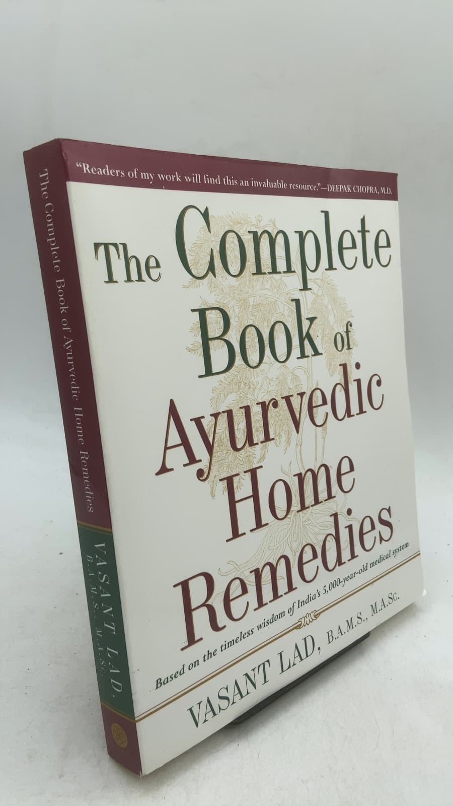 The Complete Book of Ayurvedic Home Remedies by Vasant D. Lad, B.A.M.S., M.A.Sc. - front cover