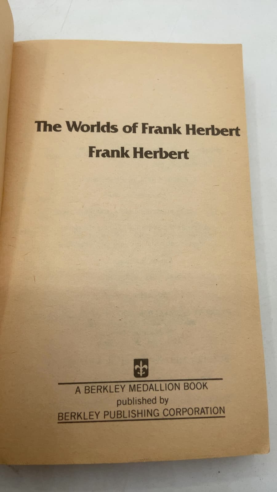 The Worlds of Frank Herbert by Frank Herbert - title page