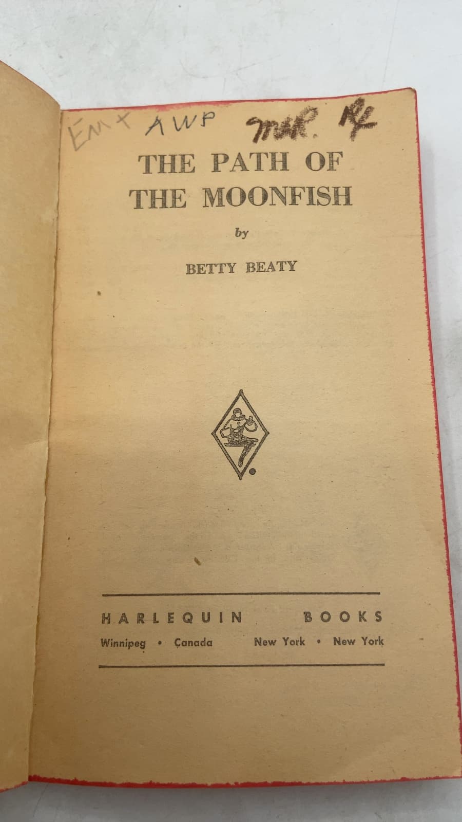 the path of the moonfish by Betty Beaty - title page