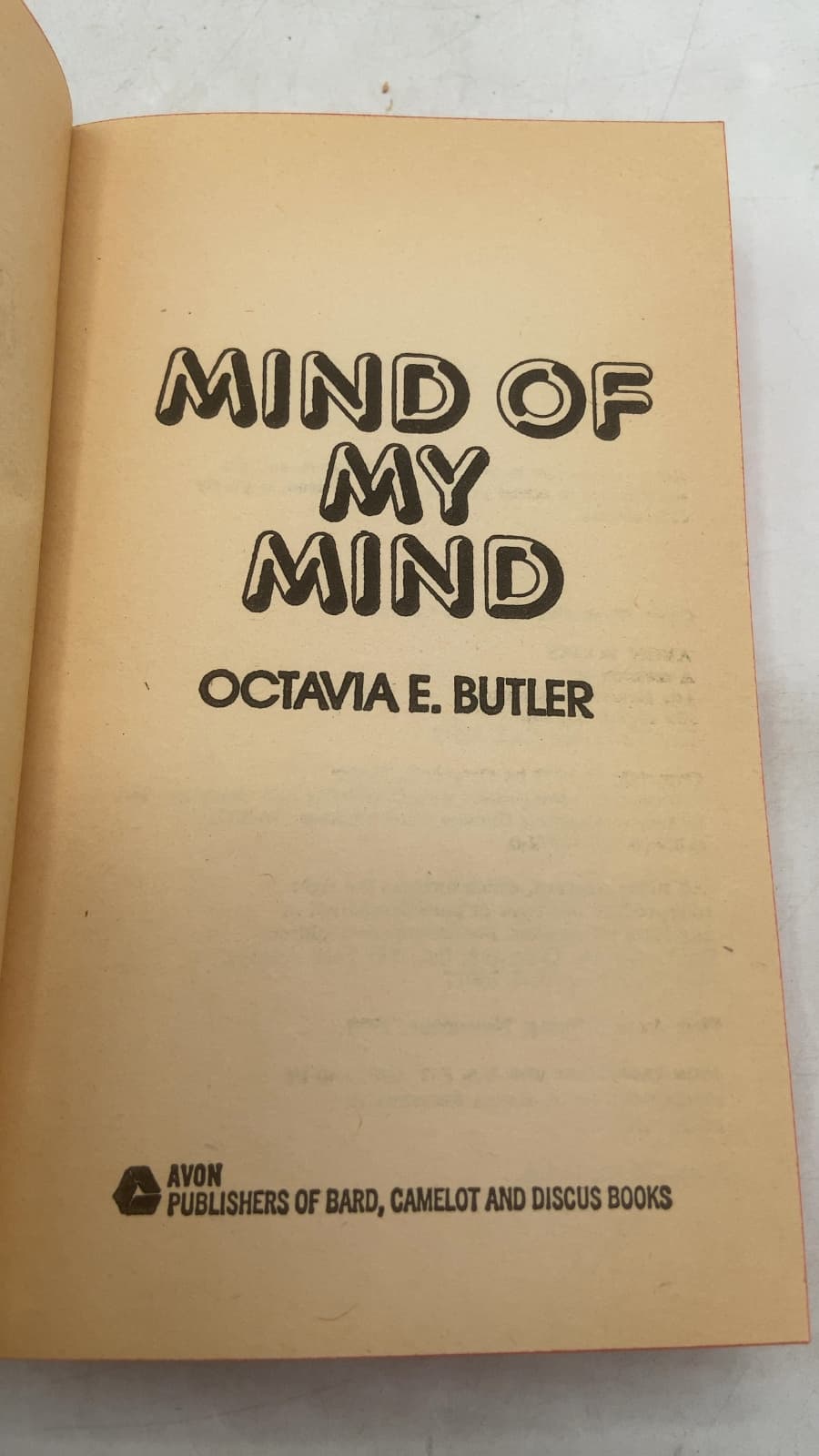 Mind of My Mind by Octavia E. Butler - title page