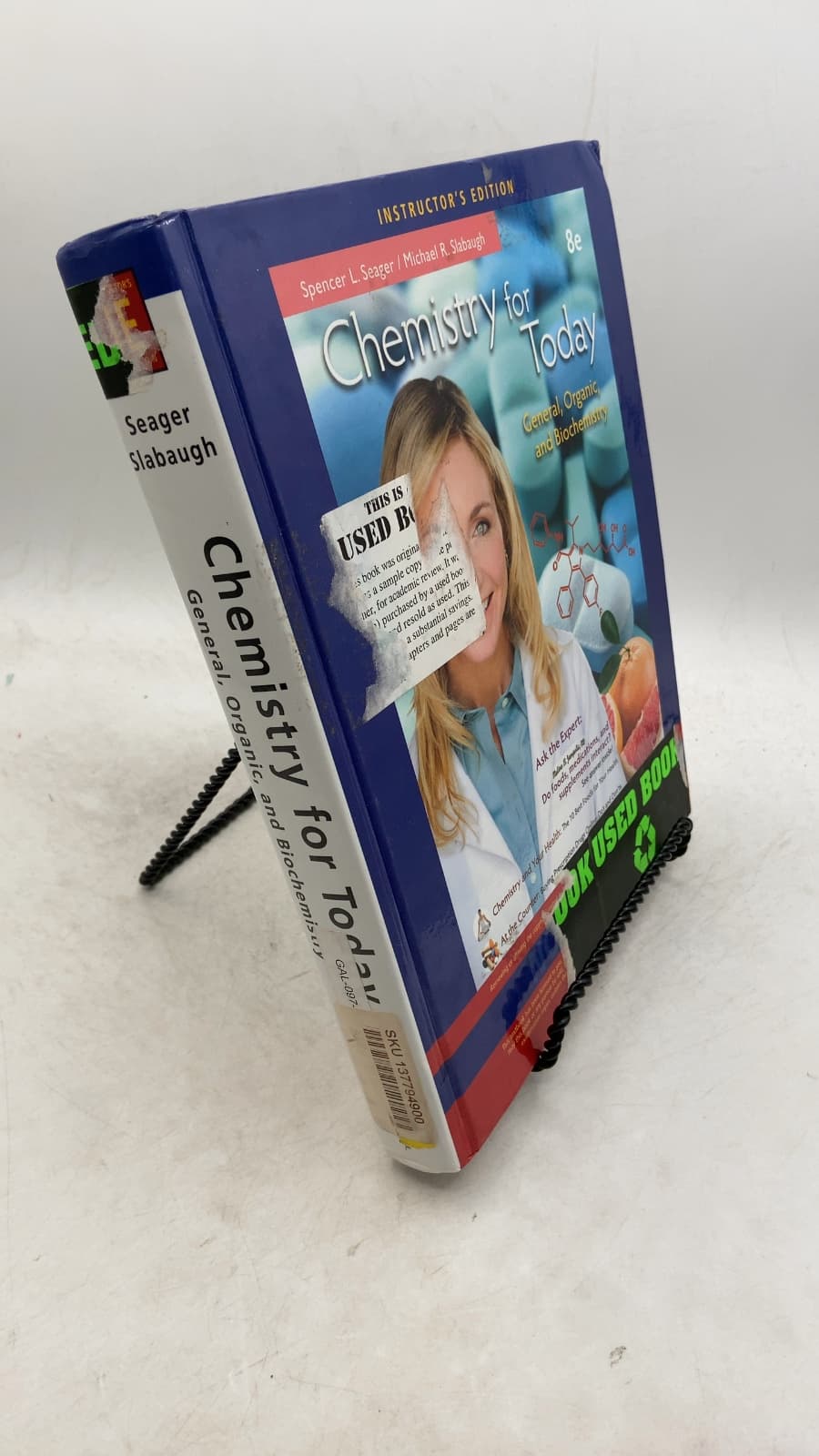 Chemistry for Today: General, Organic, and Biochemistry by Spencer L. Seager, Michael R. Slabaugh - front cover