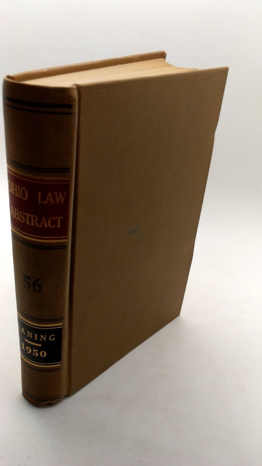 The Ohio Law Abstract Volume 56 by Sheldon R. Laning, Editor - front cover