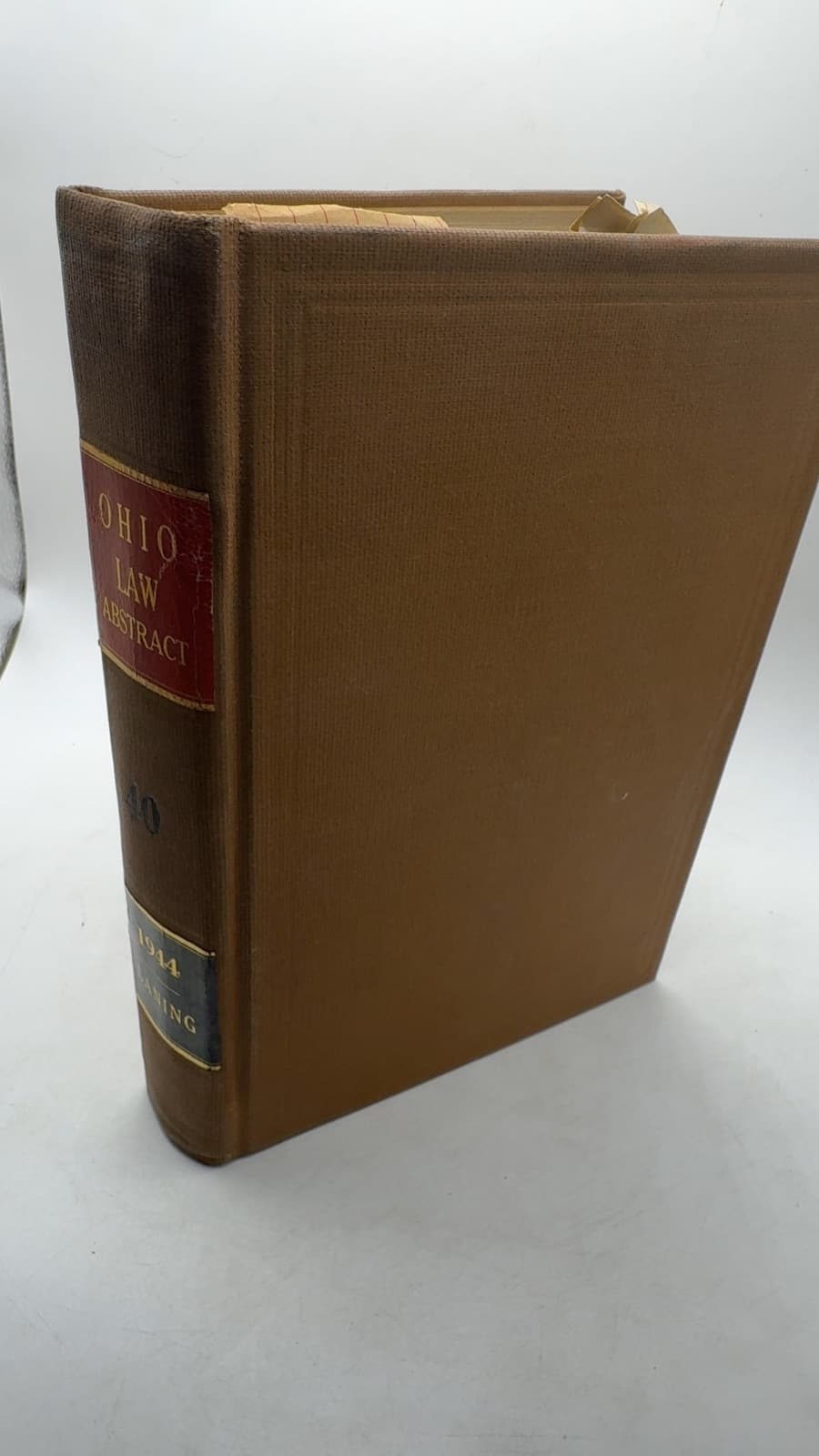The Ohio Law Abstract Volume 40 by Sheldon R. Laning, Editor - front cover