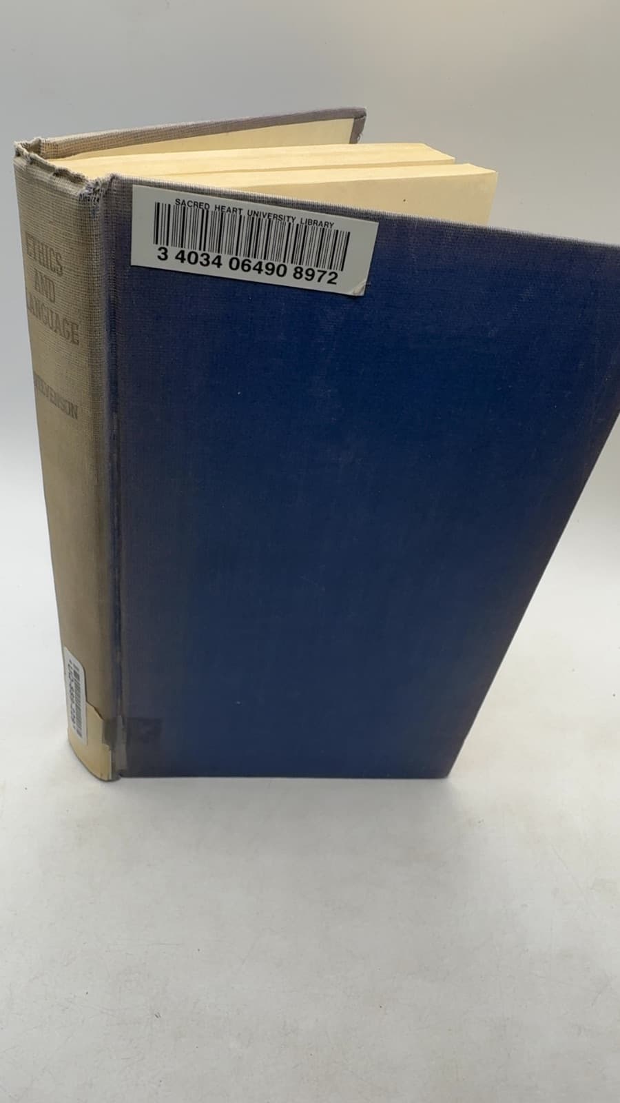 Ethics and Language by Charles L. Stevenson - front cover