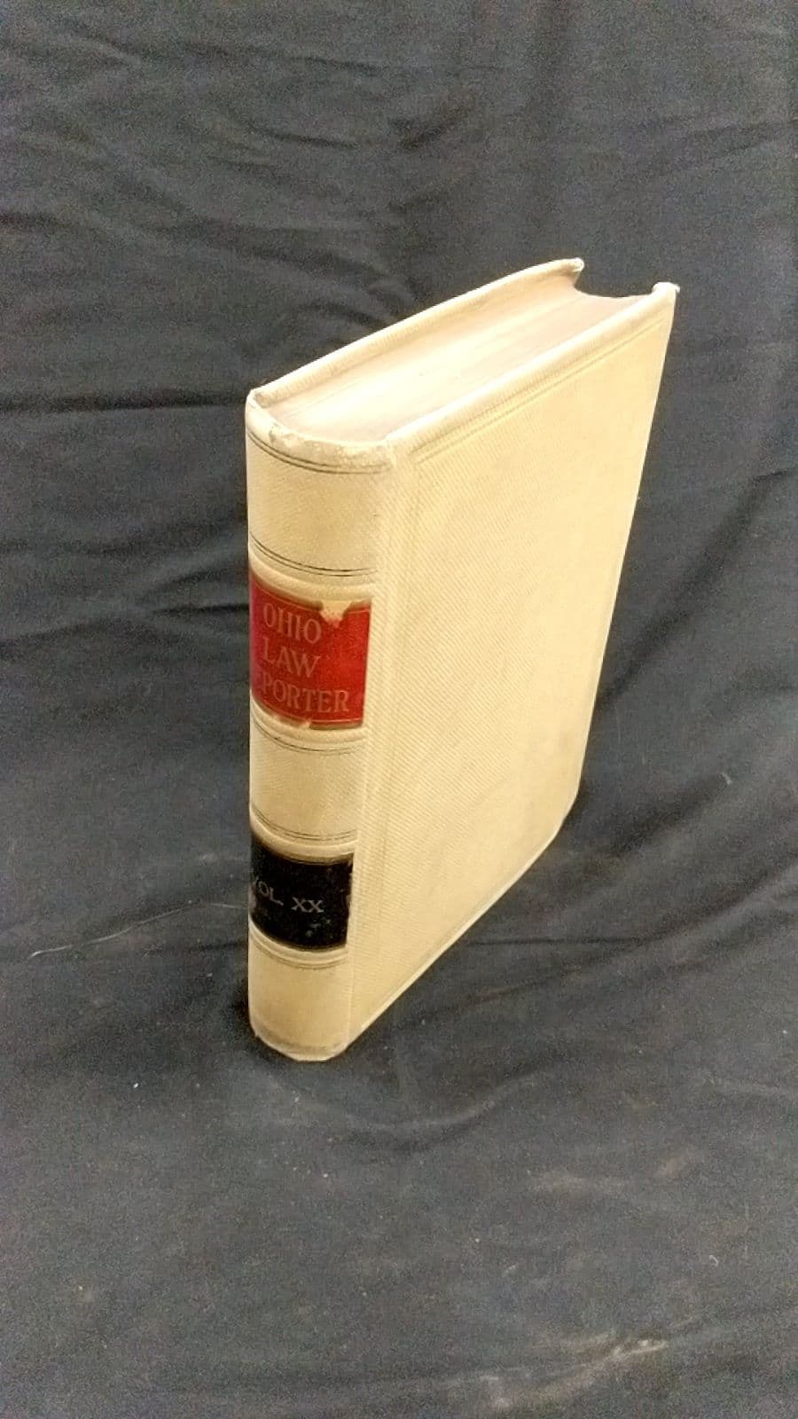 The Ohio Law Reporter Vol. 20 by Vinton R. Shepard, Editor - front cover