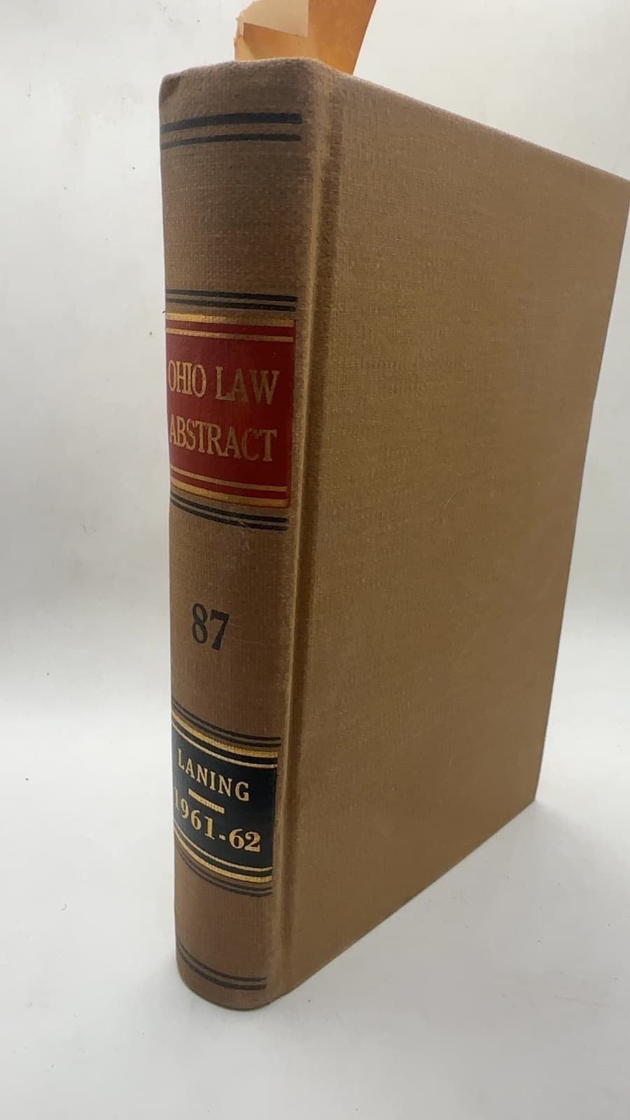 The Ohio Law Abstract Volume 87 by Sheldon R. Laning, Editor - front cover