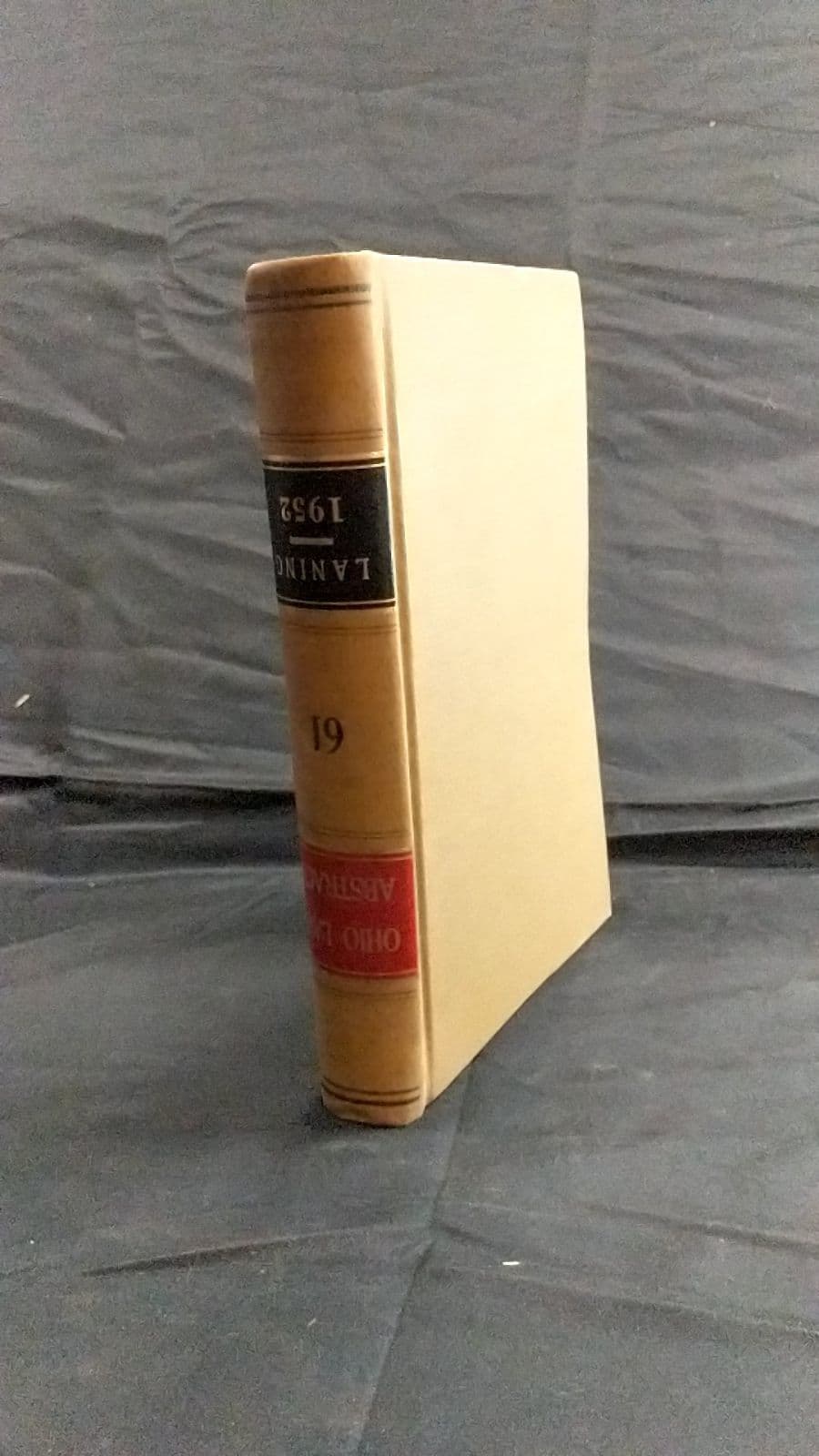 The Ohio Law Abstract Volume 61 by Sheldon R. Laning, Editor - front cover