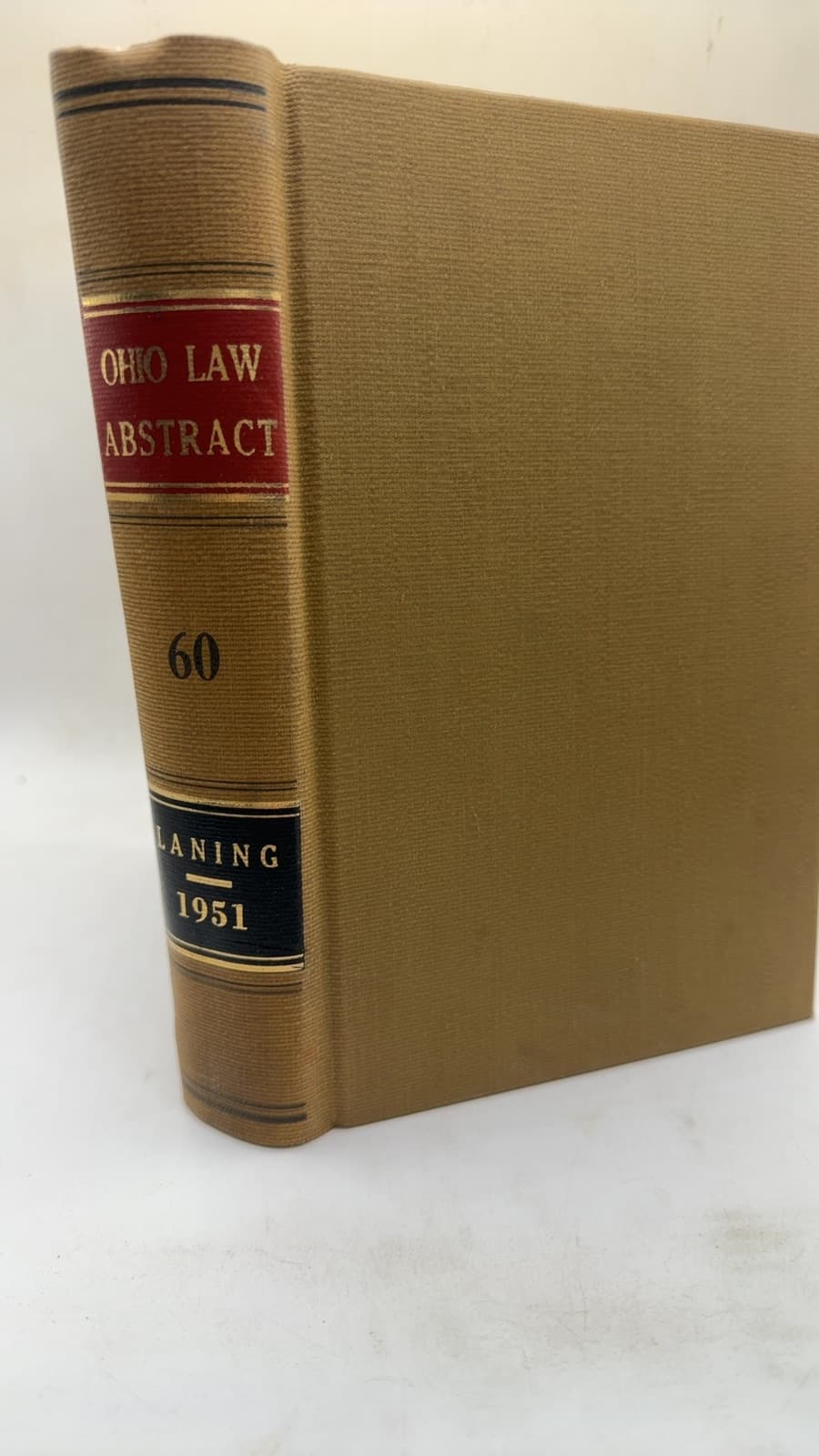 The Ohio Law Abstract Volume 60 by Sheldon R. Laning, Editor - front cover