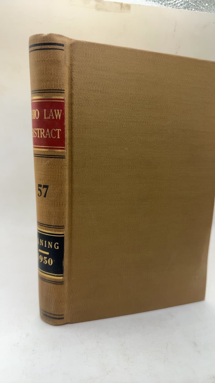 THE Ohio LAW Abstract Volume 57 by Sheldon R. Laning, Editor - front cover